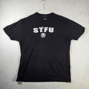 Spartan Race STFU Graphic‎ T Shirt Black Mens Short Sleeve Tee
